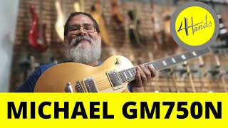 Video thumbnail for REVIEW E DEMONSTRAÇÃO GUITARRA MICHAEL STRIKE LES PAUL GM750N GOLDTOP by 4 Hands Luthieria