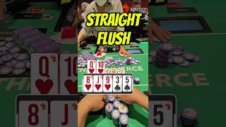 Flopped straight flush 😱 Jackpot coming? 🫣#poker #casino