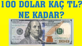 100 Dolar Kaç TL 100 Dolar Kaç Türk Lirası Eder
