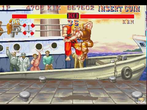 Street Fighter II' Champion Edition (Arcade) - jogando com Guile até o fim (1CC)