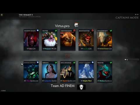 LIVE Ad Finem vs Virtus Pro (4/5) -  Dota 2 - The Summit 6 European Qualifiers