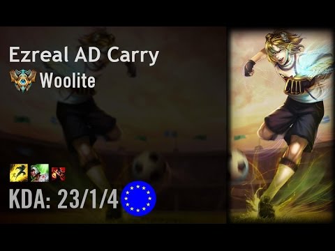 Ezreal AD Carry vs Lucian - Woolite - EUW Challenger Patch 6.9