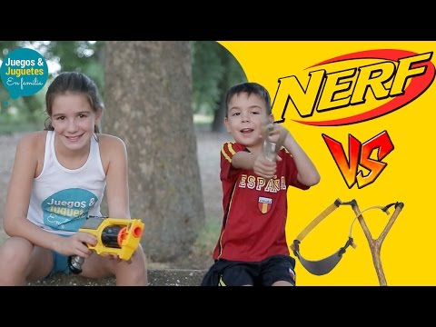 PISTOLA NERF 2025 vs TIRACHINAS | RETO ÉPICO en Familia