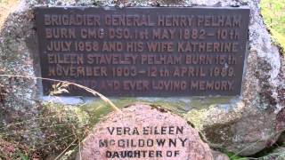 preview picture of video 'Brigadier Henry Pelham Burn Gravestone Biallidbeg Burial Ground Newtonmore Highland Scotland'