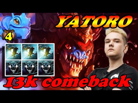 YATORO Slark amazing 13k comeback vs Quinn Puck - Dota 2 Pro Gameplay