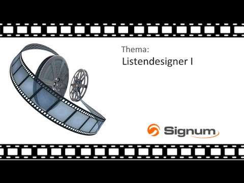 Warenwirtschaftssystem Orgasoft.NET Tutorial Listendesigner I