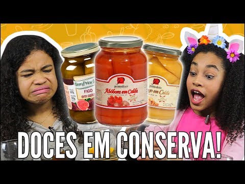 CRIANÇAS REAGEM A DOCES EM CALDA E DOCES EM CONSERVA