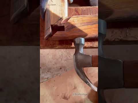 Mortise and tenon connection process #Mortise and tenon joint