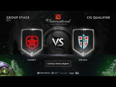 Gambit vs Espada, The International CIS QL [Jam, Maelstorm]