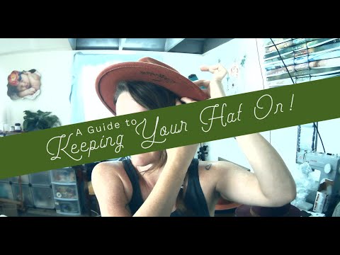 How to Keep a Hat on Your Head (with the attached elastic)