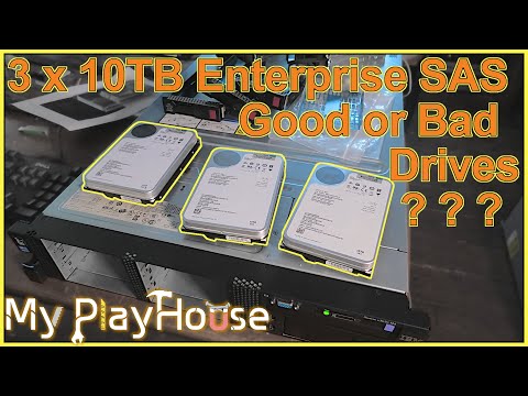 30TB of Storage on 3 Unreliable 10TB Enterprise SAS Disks - 1152