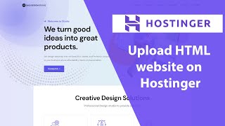 How to Upload HTML Website on Hostinger