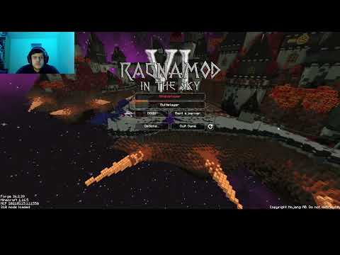 Let's Play Minecraft Moddé / Jour 1 / Ragnamod VI in the sky / Apprenons le Moddé ensemble !!!