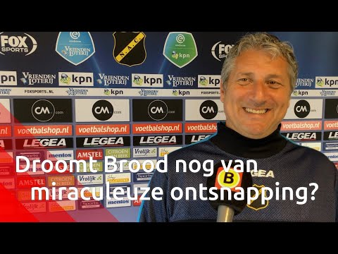 NAC-trainer Ruud Brood droomt niet van miraculeuze ontsnapping: 'Maar ik blijf erin geloven'