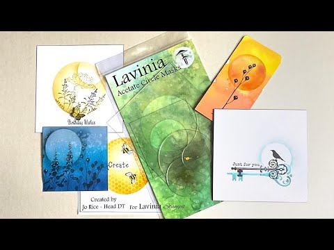 Lavinia Acetate Circle Masks by Jo Rice - A Lavinia Stamps Tutorial