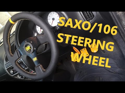 HOW TO: Saxo 106 RACE steering wheel OMP Peugeot Citroen