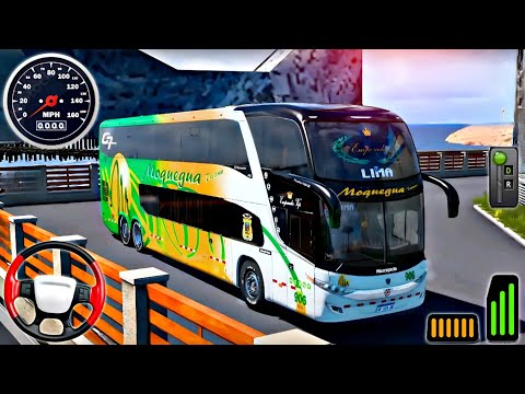 Real Pak Bus Simulator 3D - Uphill Tourist Coach Bus Offroad Driving : Android Gameplay