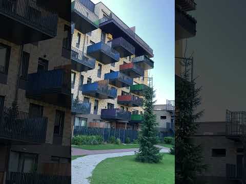 Modern design balconies in the New Borovaya, Minsk