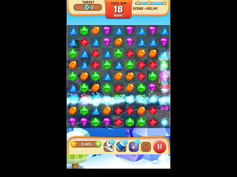 Jewel Match King Level 228 - Walkthrough ( No Booster )