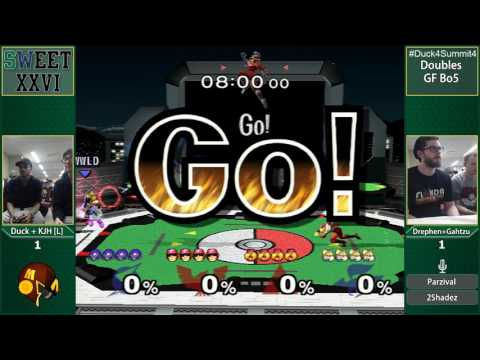 SWEET 26 - Duck + KJH vs Drephen + Gahtzu - SSBM Doubles GF