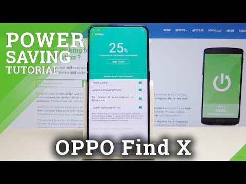How to Save Battery Charge on OPPO Find X - Power Saving Mode