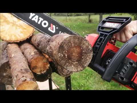 Аккумуляторная цепная пила YATO 36 В, 14"/35 см, 2x18 В, 2 Ач Аккумуляторная цепная пила YATO 36 В, 14"/35 см, 2x18 В, 2 Ач