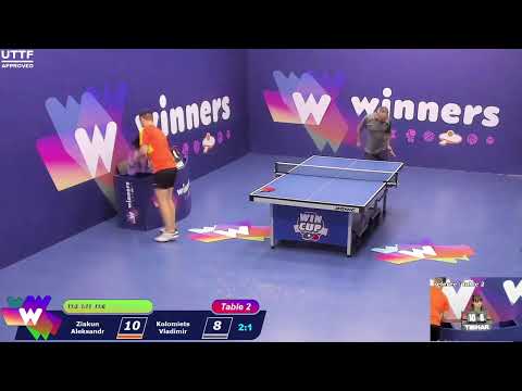 WINners CUP table 2  08.12  Ziakun Aleksandr - Kolomiets Vladimir  20:00