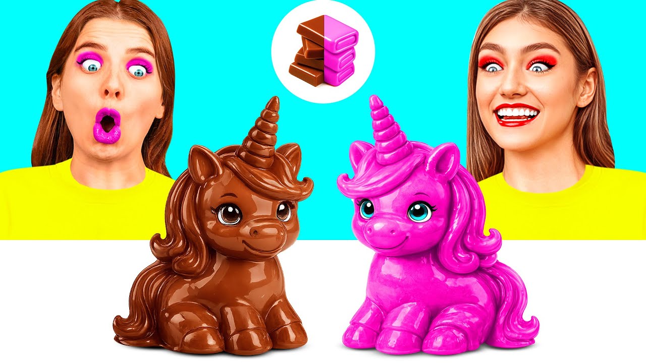 風船ガムvsチョコレートフードチャレンジ | 驚くべきことにらしいキッチンレシピ Crazy DO