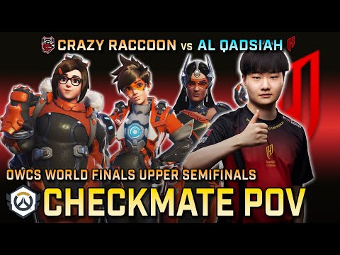 [ Checkmate ] Sym-Mei-Tra(cer) | Al Qadsiah vs Crazy Raccoon | OWCS World Finals Upper Semifinals