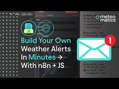 Build a Daily Weather Forecast Email with Meteomatics API + n8n (Low-Code Workflow)