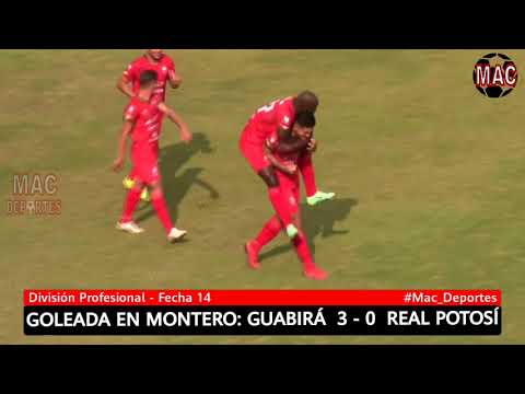 GUABIRÁ  3 - 0  REAL POTOSÍ (Torneo 2021, Fecha 14, División Profesional)