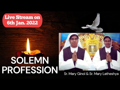 Solemn Profession of St. Jerome Sisters- Mary Ginol & Latheshya