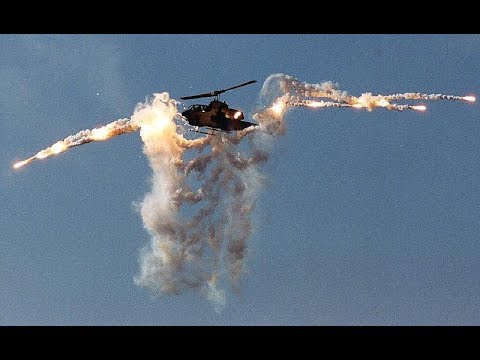 RAW USA Marines Fighter Helicopters AH-1W Super Cobras and UH-1Y Venoms extreme intense Live Fire Video