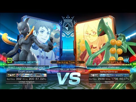 Pokkén EU Weekly LRQF #9 DualDEATHLucario (Shadow Mewtwo, Lucario) vs Gintrax (Sceptile)