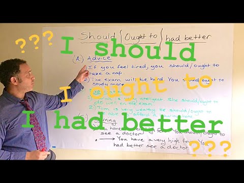 How to use should in conversation