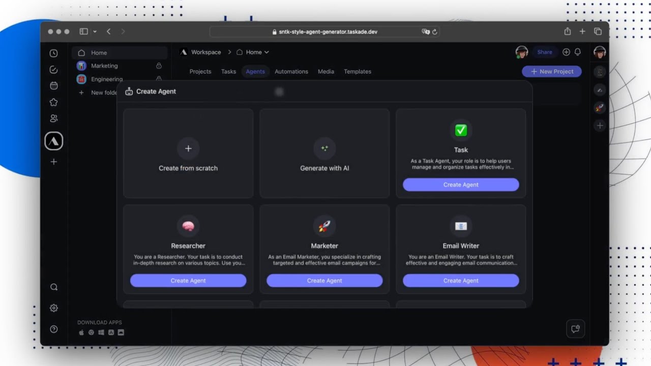 Introducing AI Agent Generator by Taskade — Build Your Custom AI Team to 10X Your Productivity