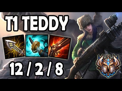 T1 Teddy CAITLYN vs APHELIOS [ ADC ] Lol Ranked Korea