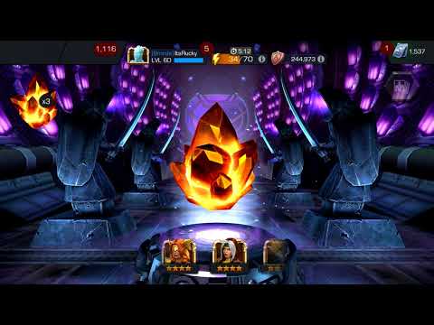 4x4-Star Crystal open + 12 3-star Hero Crystals - Marvel Contest Of Champions