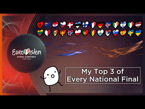Eurovision 2022: My Top 3 of Every National Final
