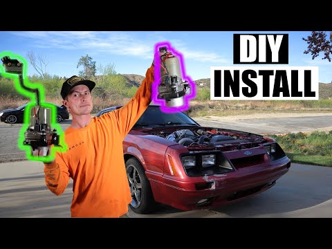 How to Install Volvo Electric Power Steering Pump in almost any car! Demonstrated on Turbo Foxbody