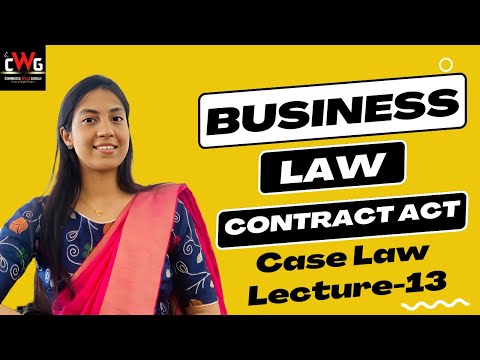 Business Law chapter 1 Lecture 3 Indian Contract Act 1872 CA Foundation B Com