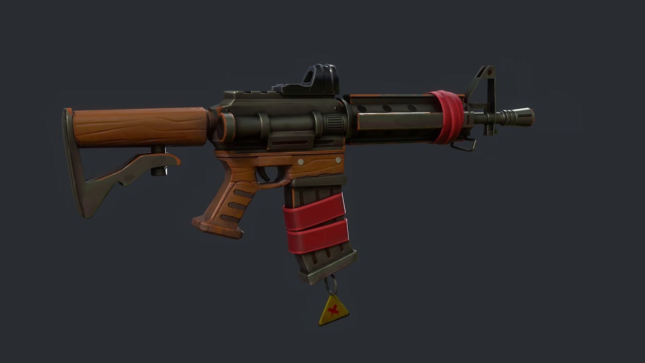 Carabina estilizada Modelo 3D