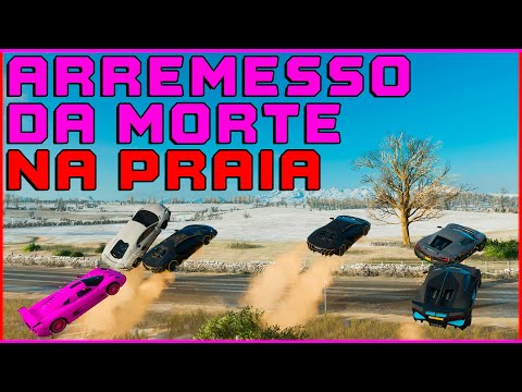 ARREMESSO DA M0RTE NA PRAIA DE HIPERCARROS - FORZA HORIZON 4 GAMEPLAY 4K 60FPS