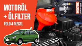 Youtube thumbnail of video "Wie Polo 4 1.9 TDI Motoröl und Ölfilter wechseln 🛢"