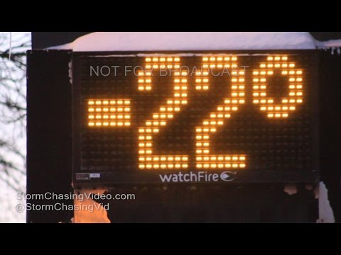 Rice Lake, WI Brutal Cold Weather - 12/18/2016