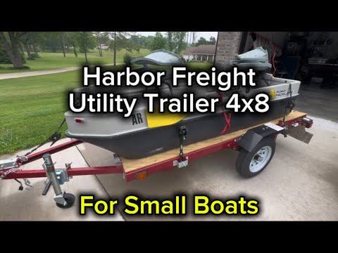 Harbor Freight Utility Trailer + Pond Prowler 8