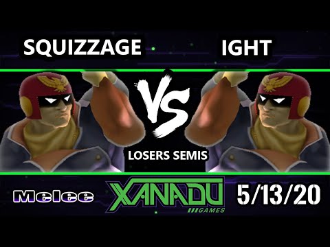 S@X 353 Onine Losers Semis - squizzage (Marth, Captain Falcon) Vs. ight (Captain Falcon) Smash Melee