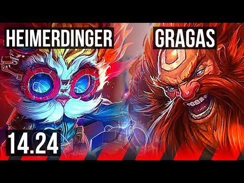HEIMERDINGER vs GRAGAS (TOP) | KR Diamond | 14.24