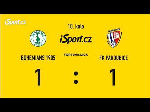 Bohemians Praha vs Fk Pardubice 10. kolo fortuna liga