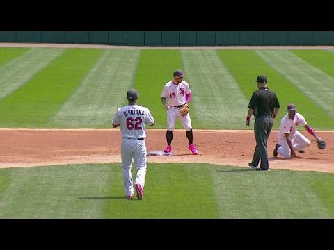 MIN@CWS: Jackson makes catch, doubles off Nunez